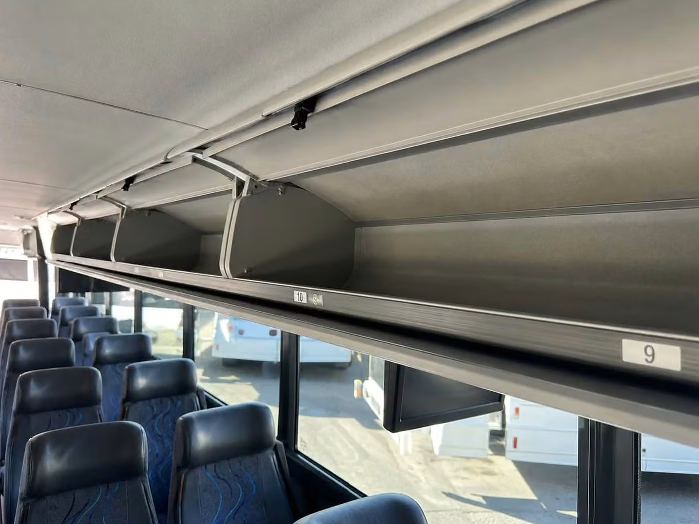 hinesville 25 passenger minibus overhead storage