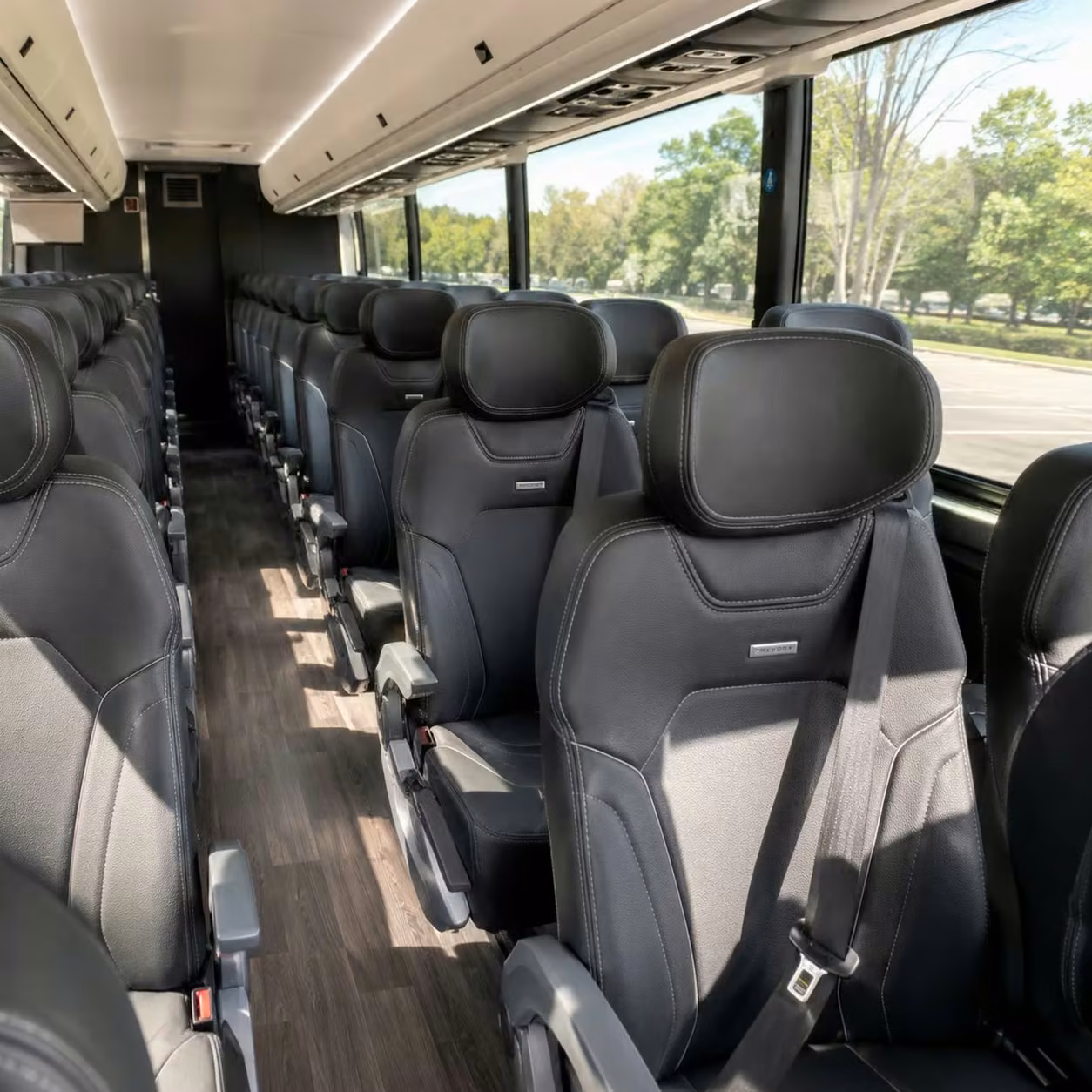 hinesville charter bus interior 3