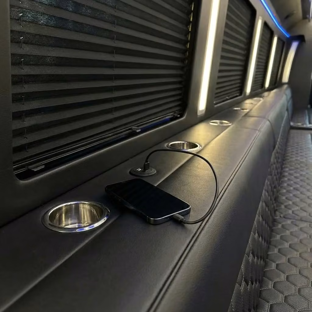 hinesville party bus usb charging