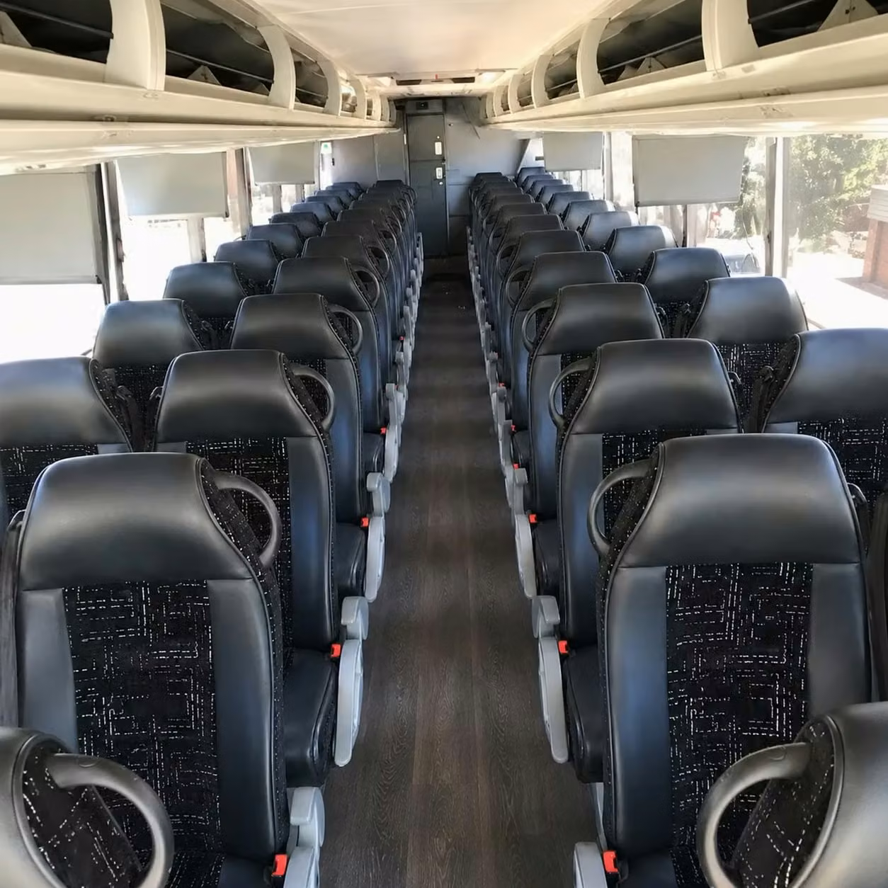 56 passenger charter bus interior
